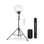 E-Z UP SKYFUZE - Luz LED de globo y trípode de 60 W con más de 5,000 pies cuadrados de iluminación de 360 grados, 7,800