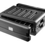Odyssey Estuche hermético para rack 3U con 4 compartimentos para micrófonos