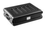 Odyssey Estuche hermético para rack de 2U con 2 compartimentos para micrófonos