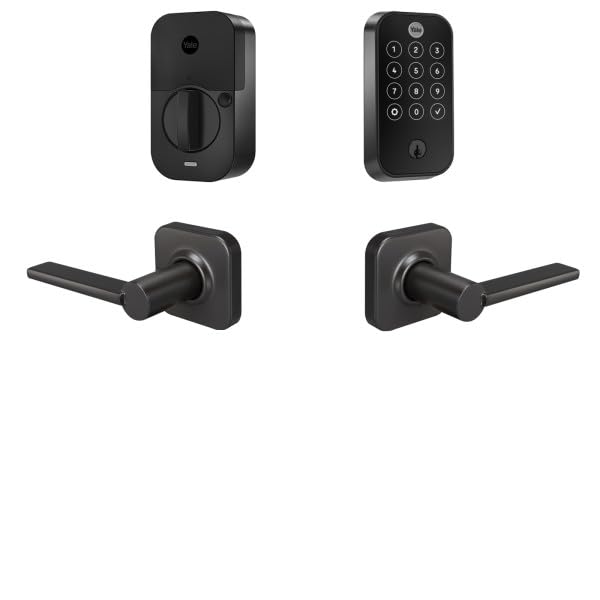Yale Assure Lock - Cerrojo de seguridad de 2 táctiles, cerradura inteligente de puerta de entrada con llave de gamuza ne