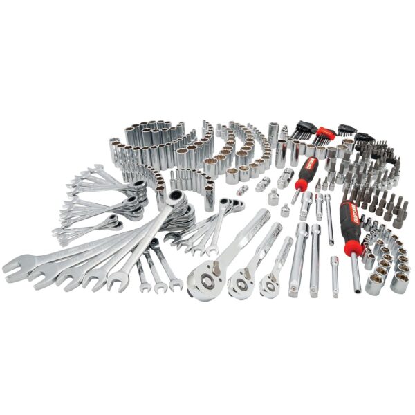 CRAFTSMAN Juego de herramientas mecánicas, 298 piezas de herramientas de mano y juego de zócalos SAE/métrico (CMMT12139)