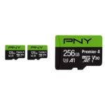 Paquete de Tarjetas de Memoria microSDXC PNY Premier 128GB Paquete de 2 y PNY Premier X 256GB Clase 10 U3 V30