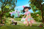 Muñeca American Girl WellieWishers Emerson 14.5 pulgadas con Crisella The Dragon Vestido y Accesorios HYK34