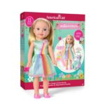 American Girl WellieWishers Muñeca Camille 14.5 pulgadas con Crisella the Dragon Vestido y Accesorios Modelo HYK30