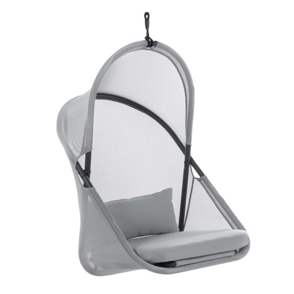 Silla Columpio Greemotion GM-1011LG con Marco de Metal Malla de Poliéster Resistente a Rayos UV Capacidad 220 Libras Col