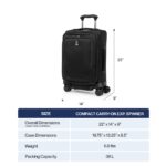 Maleta de Mano Travelpro Crew Classic 407246201 Expandible Negro 22 x 14 x 9 Pulgadas 38 Litros