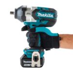 Kit Llave de Impacto Inalámbrica Makita XWT19T 18V LXT Sin Escobillas 3 Velocidades 1/2 Pulgadas con Yunque de Retención