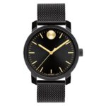 Reloj Movado Bold Access 3601246 para Hombre Caja de Acero Inoxidable 41mm Esfera Negra Cristal Mineral K1 Resistente al