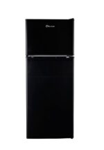 SIMPLI-MAGIC 79565 - Congelador de doble puerta de 4.0 pies cúbicos, mini refrigerador para oficina, dormitorio, termost