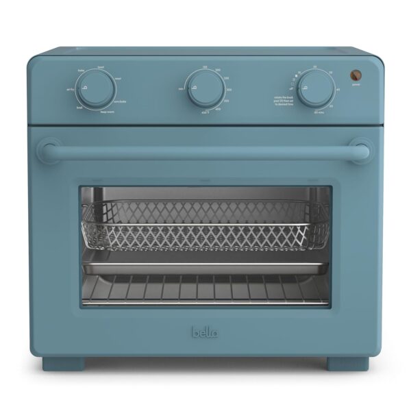 bella Horno tostador Air Fry, 7 opciones de cocción preestablecidas, bandejas con revestimiento EverGood incluidas aptas