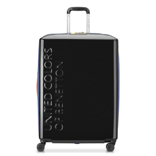 Maleta United Colors of Benetton United Hardside B4376982100 27 Pulgadas Negro con Ruedas Giratorias