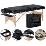 Mesa de Masaje Portátil Master Massage Gibraltar 22274+10690MC 32 Pulgadas Negro con Sistema de Iluminación Ambiental RG