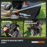 Cortacésped Inalámbrico WORX Nitro WG752 40V 21 pulgadas con Aerodeck e Intellicut