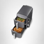 Ninja Freidora de aire, 10 cuartos de galón DoubleStack XL 2 cestas, diseño compacto, cocina pollo entero de 5 libras, a