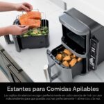 Ninja Freidora de aire, 10 cuartos de galón DoubleStack XL 2 cestas, diseño compacto, cocina pollo entero de 5 libras, a