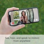 Kit Ring Video Doorbell Níquel Satinado con Spotlight Cam Plus Plug-In Blanco