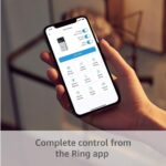 Kit Ring Video Doorbell Níquel Satinado con Spotlight Cam Plus Plug-In Blanco