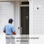 Cámara Ring Floodlight Cam Plus con Ring Spotlight Cam Plus Plug-In Blanco