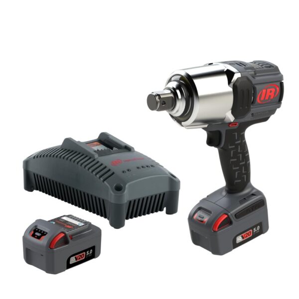 Llave de Impacto Inalámbrica Ingersoll Rand W8191-K2 1 Pulgada 20V 2000 ft-lb Kit con 2 Baterías