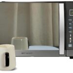 Emerson MWG1191SB - Horno microondas de 1.1 pies cúbicos con función de parrilla incorporada, potencia de 1100 W, acero