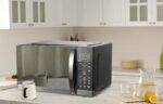 Emerson MWG1191SB - Horno microondas de 1.1 pies cúbicos con función de parrilla incorporada, potencia de 1100 W, acero