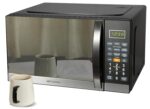 Emerson MWG1191SB - Horno microondas de 1.1 pies cúbicos con función de parrilla incorporada, potencia de 1100 W, acero
