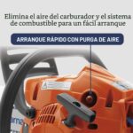 Motosierra a gas Husqvarna 120 Mark III 970739616 38cc barra 16 pulgadas motor X-Torq 2 tiempos