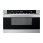 Midea MM12S2ASZ Horno microondas, cajón de 1.2 pies cúbicos, acero inoxidable, cerradura de seguridad para niños