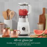 Cuisinart Hurricane® - Batidora digital en tarro de vidrio de 48 onzas, manual de 5 velocidades, 6 ajustes preestablecid