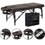 Mesa de Masaje Plegable Master Massage Supreme 31 Pulgadas Chocolate Nano con Cojín Facial MusicMaster Dream Sound