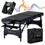 Mesa de Masaje Master Massage Galaxy 30 Pulgadas Negro Nano con Cojín MusicMaster
