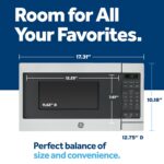 GE Horno microondas para encimera, compacto de 0.7 pies cúbicos, capacidad de 700 vatios, 6 ajustes de cocción automátic