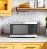GE GCST10A1WSS Horno de microondas de convección de 1.0 pies cúbicos, microondas de encimera de 1050W con función Air Fr