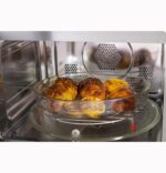 GE GCST10A1WSS Horno de microondas de convección de 1.0 pies cúbicos, microondas de encimera de 1050W con función Air Fr