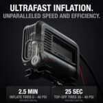 Inflador de Neumáticos NOCO AIR20 Portátil 20 A 12 Voltios Flujo de Aire 47 Litros por Minuto Presión Máxima 100 PSI