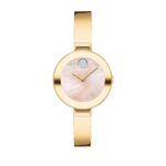 Reloj Movado Bold Bangles Mujer 3600938 Cuarzo Suizo Caja Acero Inoxidable Oro 28mm Resistente al Agua 30 Metros