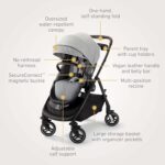 Graco Premier Modes Merge - Carriola con ruedas EZ Spin para rotación de 360 grados, 3 modos: portabebés de asiento de a