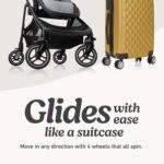 Graco Premier Modes Merge - Carriola con ruedas EZ Spin para rotación de 360 grados, 3 modos: portabebés de asiento de a