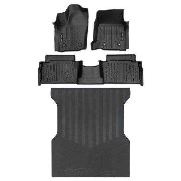 Revestimiento de Piso SMARTLINER Modelo SA0743 B0743 J0743 para Toyota Tacoma 2024 2025 Segunda Fila con Almacenamiento
