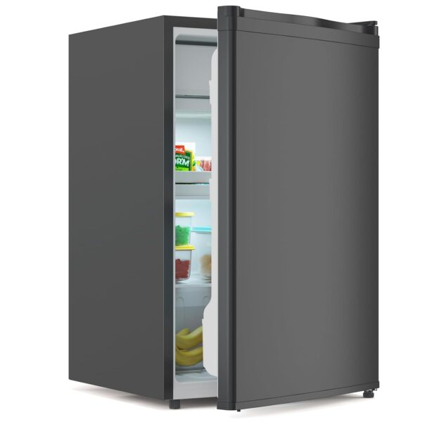 GAOMON Mini refrigerador de 4.3 pies cúbicos con congelador, mini refrigerador de una sola puerta, 7 ajustes de temperat