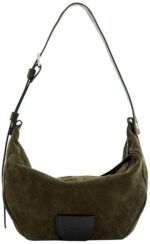 Bolsa de Hombro AllSaints Madea W060XB Piel Verde Olivo Cruzada