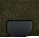 Bolsa de Hombro AllSaints Madea W060XB Piel Verde Olivo Cruzada