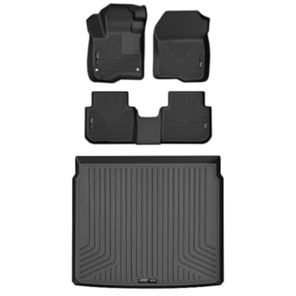 Tapetes Husky Liners Weatherbeater Honda CR-V 2023 2024 Delantera 2da Fila y Cargo 4 Piezas Negro
