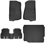 Alfombrillas de piso Husky Liners Weatherbeater para Jeep Wrangler JK JL 2018 2024 4 puertas asientos de tela sin subwoo