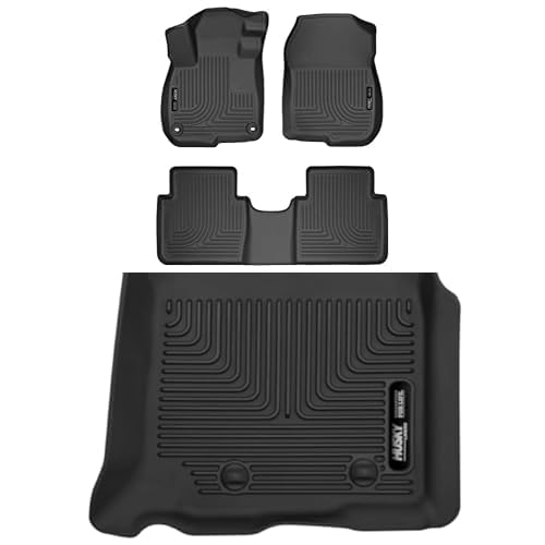 Alfombrillas Husky Liners Weatherbeater para Honda CR-V 2017-2022 Negro Set de 4 Piezas Parte Delantera y Trasera con Cu