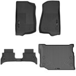 Tapetes Husky Liners Weatherbeater Jeep Wrangler 4XE 2021 2024 Delantero y Segunda Fila Más Cargo 4 Piezas Negro