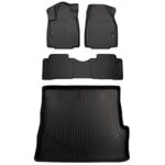 Alfombrillas para piso Husky Liners Weatherbeater Honda Pilot 2009 2015 4 piezas Negro