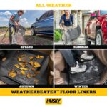Tapetes Husky Liners Weatherbeater Jeep Grand Cherokee 2011 2015 Delantero y Segunda Fila más Cargo 4 Piezas Negro