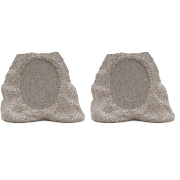 Altavoz Victrola Rock Speaker Connect VOS-600-STN Piedra Bluetooth 5.3 IP65 Carga Solar Paquete de 2