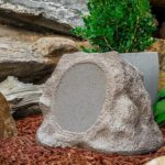 Altavoz Victrola Rock Speaker Connect VOS-600-STN Piedra Bluetooth 5.3 IP65 Carga Solar Paquete de 2